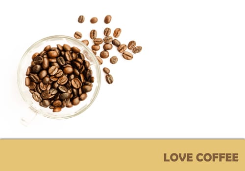 roasted coffee beans, can be used as a background