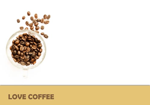 roasted coffee beans, can be used as a background