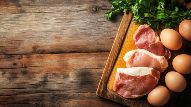 Ketogenic diet. Keto diet concept, Generative AI food