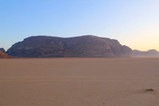 Wadi Rum Desert beautiful landscape. Jordan.
