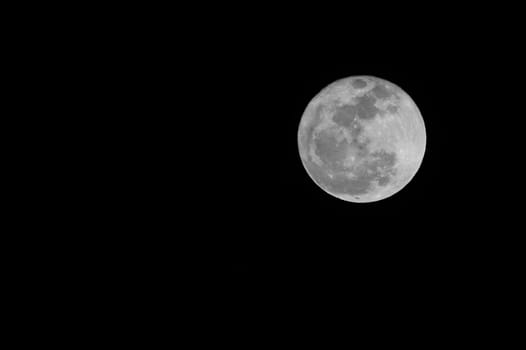 Firest Full Mini Moon in January 2014 Tenerife Canary Islands Spain