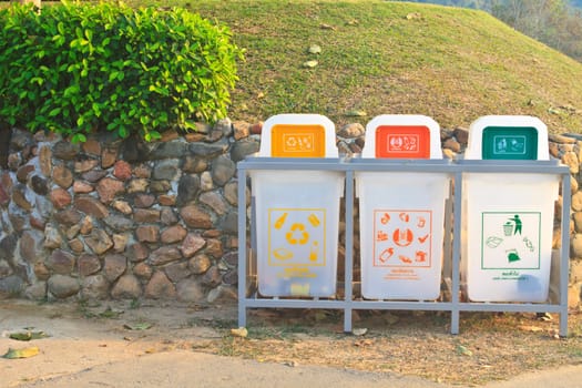 Recycle bins set in the national park