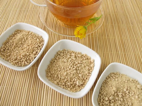 Tea from tea granules