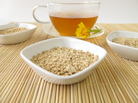 Tea from tea granules