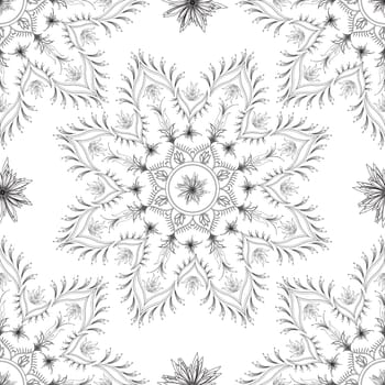 Seamless floral background. Vintage oriental pattern