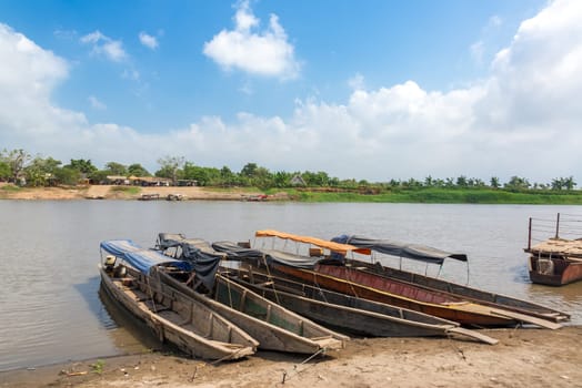 River crossing on the Magdalena river in Colombia on the way to the historic city of Mompox
