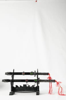 Japanese Sword Kakana on a white background