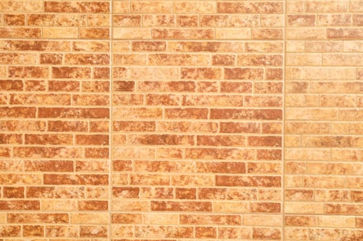 Orange Brick Wall on a Sunny Day