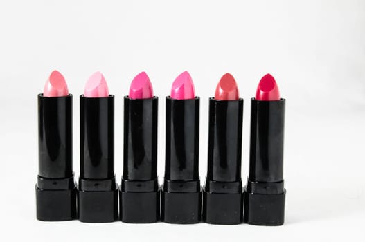 Lipstick in Black Container on a white background