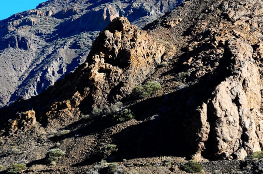 Desert Landscape in Volcan Teide National Park, Tenerife, Canary Island, Spain