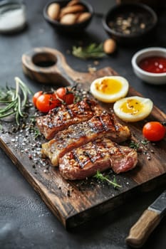 Ketogenic diet. Keto diet concept, Generative AI food
