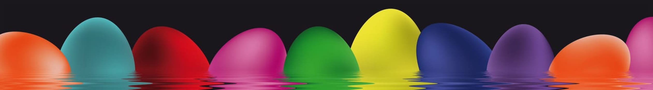 colorful Easter eggs