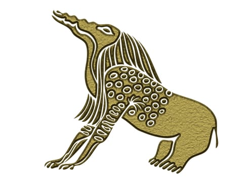 Mythical creature of the ancient Egypt - Bone Eater - demon from the Underworld