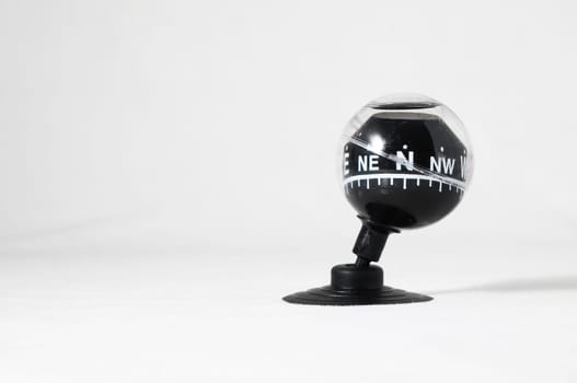 Orientation Concept - Analogic Compass on a White Background