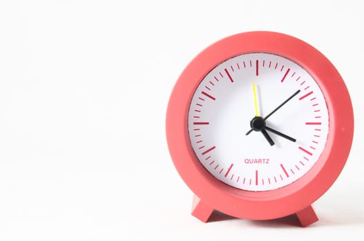 Retro Vintage Alarm Clock on a White Background