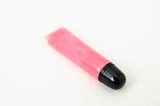 Lipstick in Black Container on a white background
