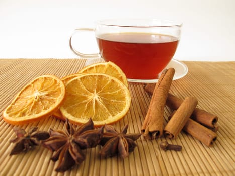 Red bush tea with spices