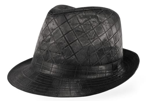 black hat on the white background