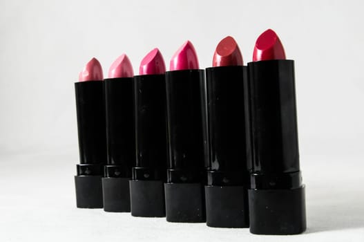 Lipstick in Black Container on a white background