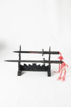 Japanese Sword Kakana on a white background