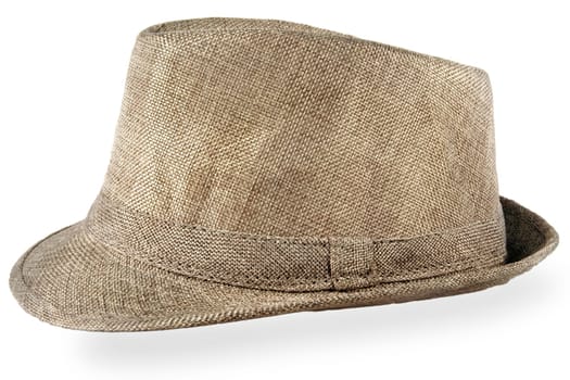 Men's classic hat isolated on white background