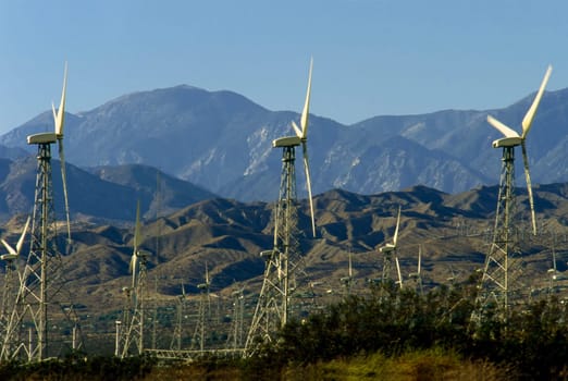 Wind Turbines in California desert
