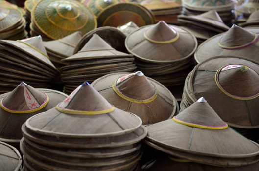 The market in the village of Mae Hong Son in the north of Thailand in South East Asia.