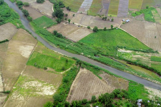 The landscape with the mountain road between Mae Hong on and pai in the mountain oust of Mae Hong Son in the north of Thailand in South East Asia.