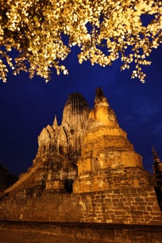 Wat Ratburana Temple in the temple city of Ayutthaya,Thailand.
