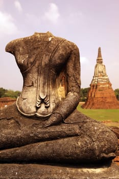 Wat Chai Wattanaram Temple in the temple city of Ayutthaya,Thailand.