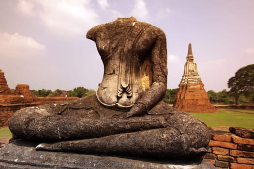 Wat Chai Wattanaram Temple in the temple city of Ayutthaya,Thailand.