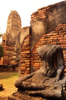 Wat Chai Wattanaram Temple in the temple city of Ayutthaya,Thailand.