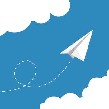 vector illustration of Paper plane