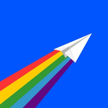 vector illustration of Paper plane