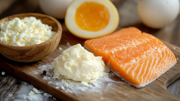 Ketogenic diet. Keto diet concept, Generative AI food