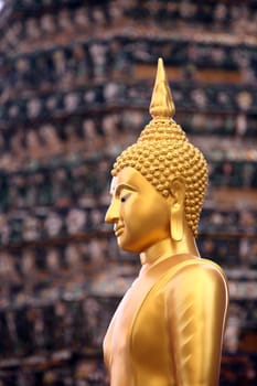 The temple complex of Wat Arun in Banglamphu in Bangkok,capital of Thailand in South East Asia.
