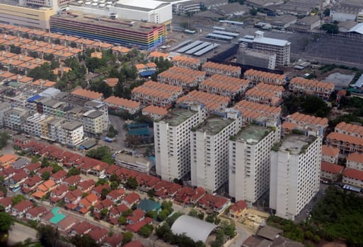 Downtown in the capital Bangkok of Thailand in South East Asia.