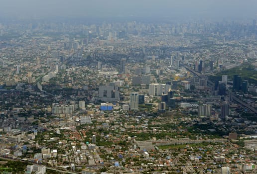 Downtown in the capital Bangkok of Thailand in South East Asia.