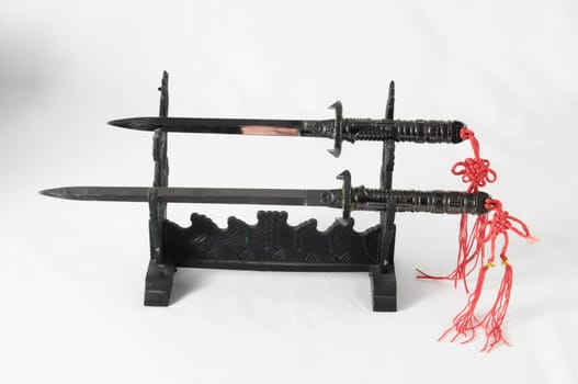 Japanese Sword Kakana on a white background
