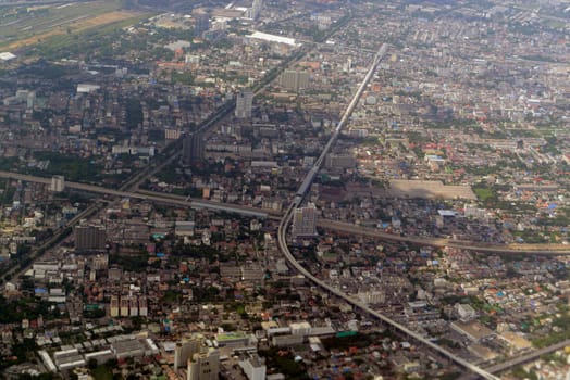 Downtown in the capital Bangkok of Thailand in South East Asia.