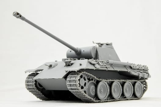 The Model Tank King Tiger 2 of WW2 on a White Background