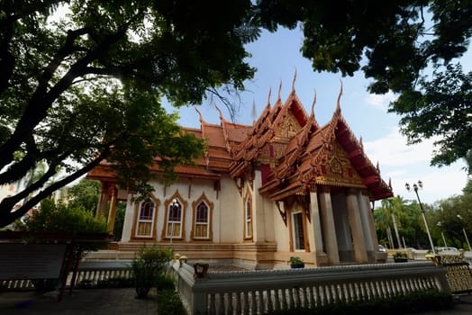 The temple Wat Si Ubon Rattanaram in the city of Ubon Ratchathani in northeastern Thailand in South East Asia.