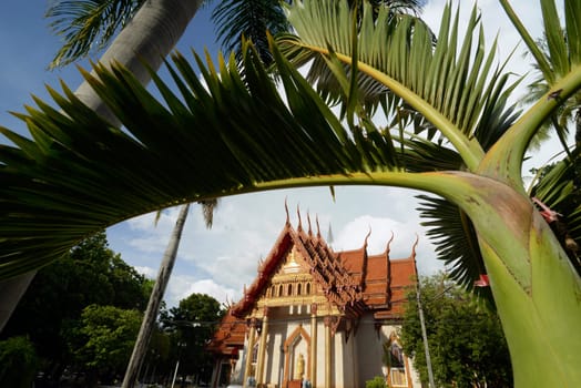 The temple Wat Si Ubon Rattanaram in the city of Ubon Ratchathani in northeastern Thailand in South East Asia.