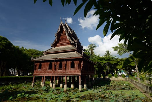 The temple Wat Thung Si Meuang in the city of Ubon Ratchathani in northeastern Thailand in South East Asia.