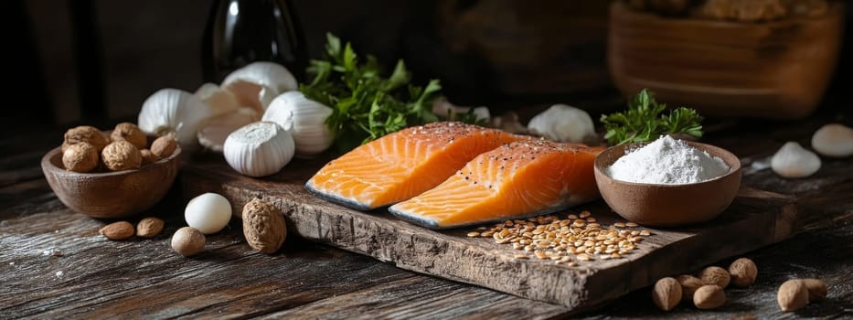Ketogenic diet. Keto diet concept, Generative AI food