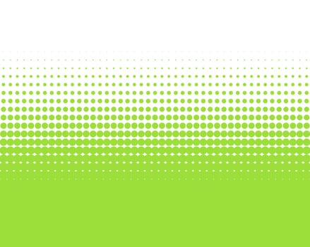 Background green with transition to white from points