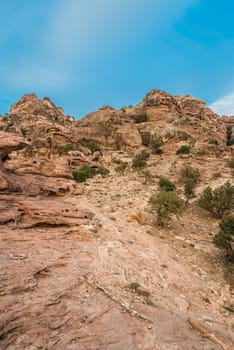 desert scenic near petra in jordan