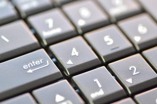 closeup of laptop keyboard