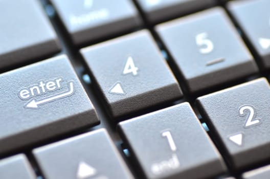 closeup of laptop keyboard