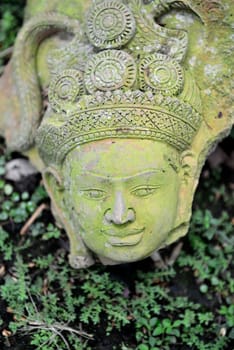 Traditional figures are available for sale in the garden of Ban Phor Linag Meun's Terracota Art at Terracota Garden in Chiang Mai in northern Thailand in South East Asia.